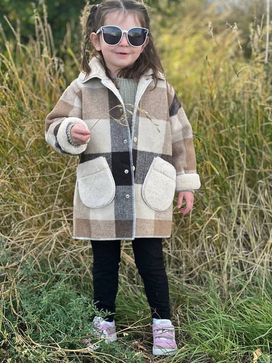 Carter's Faux Fur Lined Plaid Jacket