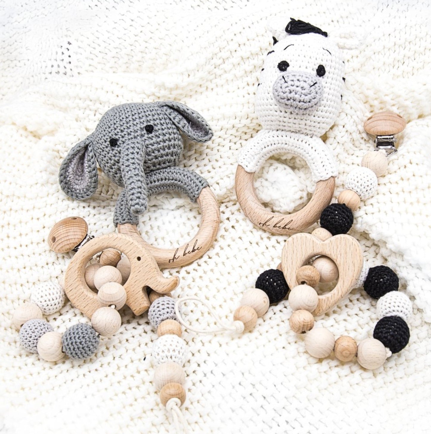 Elephant or Zebra Gift Set